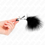 Kink - Grampo de Pena Para Bicos Preto 7 cm