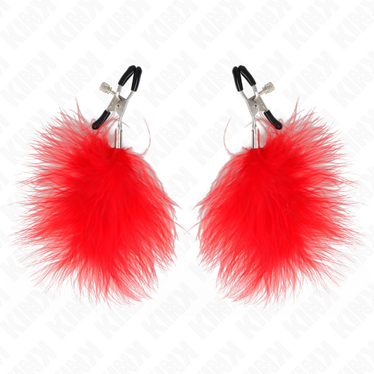 Kink - Grampo de Pena Vermelho 7 cm