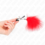Kink - Pinza de Pelo Roja 7 cm