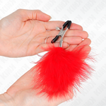 Kink - Pinza de Pelo Roja 7 cm