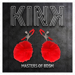 Kink - Grampo de Bola de Pele Falsa Vermelho 6 cm