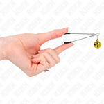 Kink - Pinças de Bino Finas Ouro 7 cm