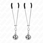 Kink - Pinças de Bino Finas Prata 7 cm