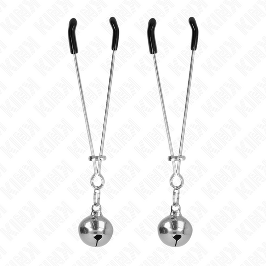 Kink - Pinças de Bino Finas Prata 7 cm