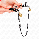 Kink - Pinças de Cadeia Plana e Sino Prata 30 cm