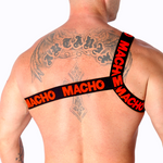 Macho - Arnês Romano Vermelho S/M