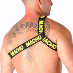 Macho - Arnês Romano Amarelo S/M