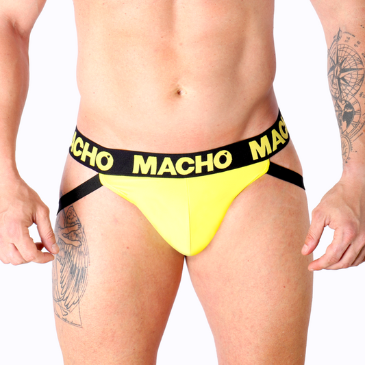 Jockstrap Lycra Macho Mx25a Amarillo M