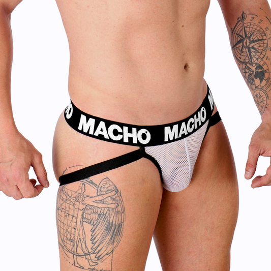 Macho Mx26x1 Jock Grid Blanco XL