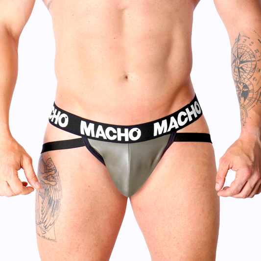 Macho Mx27gr Jock Cuero Gris Beige M
