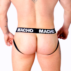 Macho - MX25NC Jock Couro Preto S