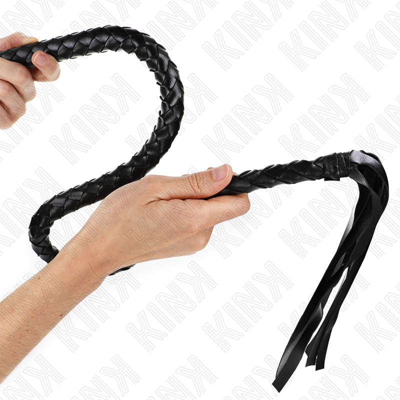 Kink - Chicote de Serpente Com Anel de Mão Preto 65 cm