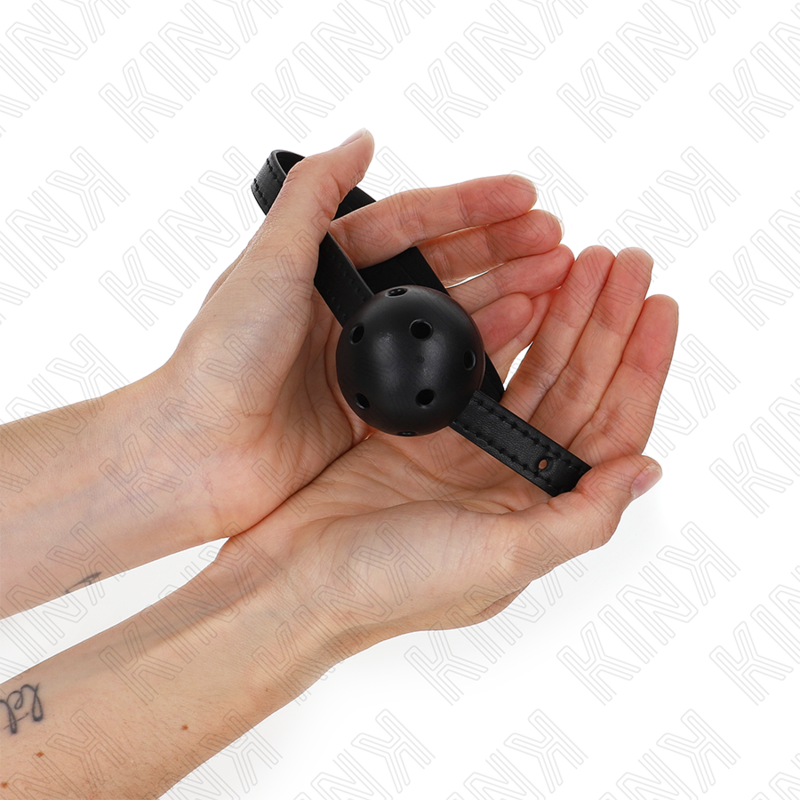 Kink - Bola Respirable Negra Simplicity 4,5 cm Mordaza 62 X 1,5 cm