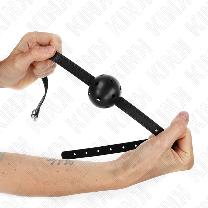 Kink - Bola Respirable Negra Simplicity 4,5 cm Mordaza 62 X 1,5 cm