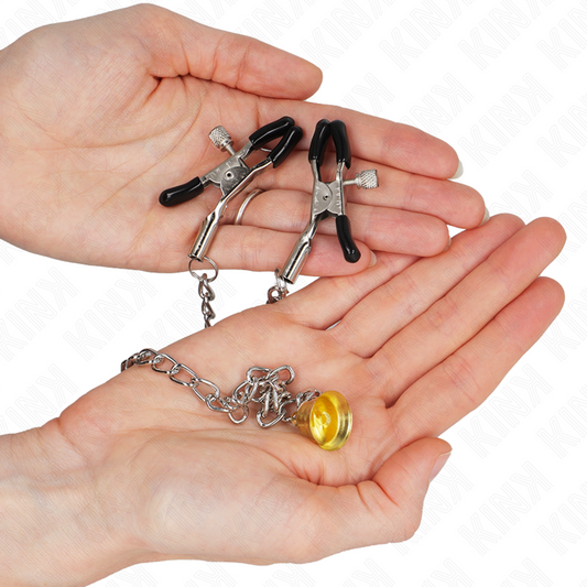 Kink - Pinças de Corrente Com Pingente de Chifre 30 cm