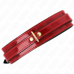 Kink - Collar Ajustable Vino Tinto Con Detalles Dorados 29-42,5 cm X 4 cm