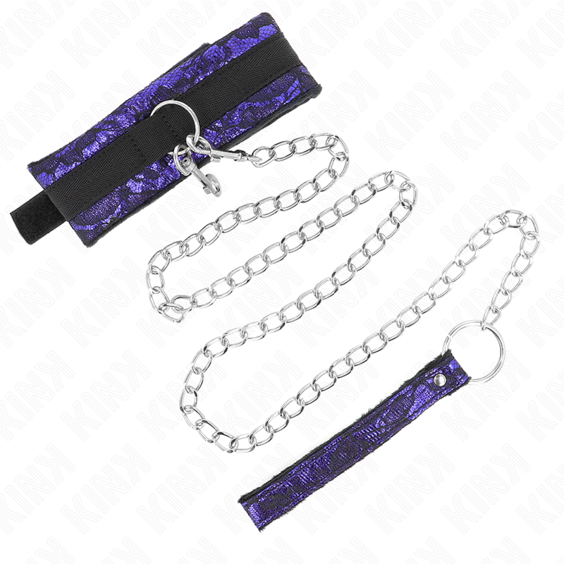 Kink - Colar Curto de Renda de Veludo Com Cinto 105 cm Com Defeito Em Nylon 44 X 5,5 cm