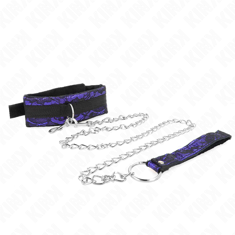 Kink - Colar Curto de Renda de Veludo Com Cinto 105 cm Com Defeito Em Nylon 44 X 5,5 cm