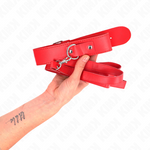 Kink - Collar con cinturón 116 cm Asa roja ajustable 32-50 cm X 8 cm