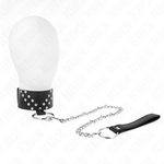 Kink - Collar con cinturón 65 cm con remache en V ajustable 36-43 cm x 5 cm