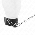 Kink - Collar con cinturón 65 cm con remache en V ajustable 36-43 cm x 5 cm