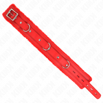 Kink - Colar com Trela 65 cm com Restrições Vermelho 36-42 cm X 5,5 cm