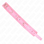 Kink - Colar com Trela 65 cm com Restrições Rosa 36-42 cm X 5,5 cm