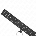 Kink - Collar 65 cm Con Correa Con Tachuelas Plata Modelo 3 Ajustable 36-43 cm X 5 cm