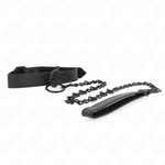 Kink - Colar Com Trela Escura 65 cm Ajustável 37-54 cm X 3 cm