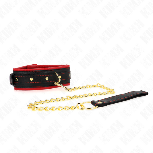 Kink - Colar Com Trela de Tecido Liso Ajustável 33-48 cm X 5,7 cm