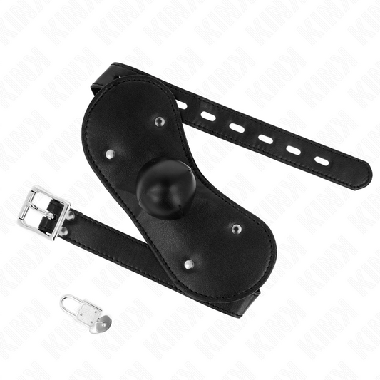 Kink - Máscara Boca Ball Gag Com Fechadura Ajustável 42-60 cm