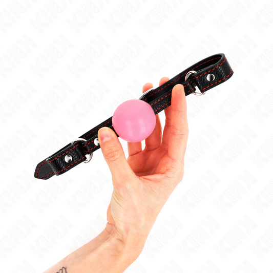 Kink - Bola Ouro Rosa 4 cm Mordaça 60 X 2 cm