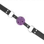 Kink - Bola Transpirable de 4 cm Mordaza con Doble Remache Púrpura 62,5 X 2,5 cm Ajustable 42-58 cm