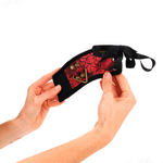 Kink - Almohadillas de Muñeca Scandal Rojo-Negro Detalles de Encaje 24,5 cm X 6,5 cm