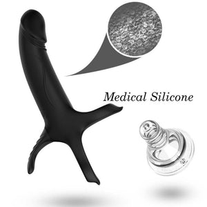 Armony - Dildo com Anel e Vibrador Preto