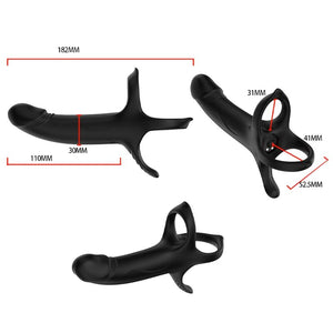 Armony - Dildo com Anel e Vibrador Preto