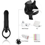 Armony - Dildo com Anel e Vibrador Preto