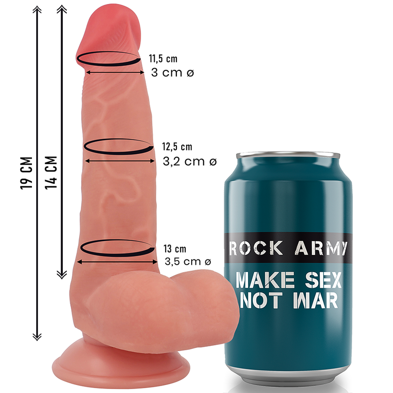 Rockarmy - Silicone Líquido Fox 19 cm -O- 3,2 cm