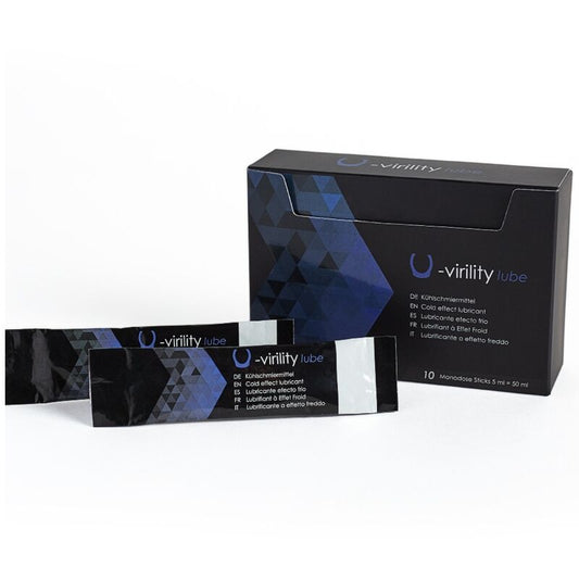 500 Cosmetics U-virility Lube Lubricante Efecto Frío 10 X 5 Ml