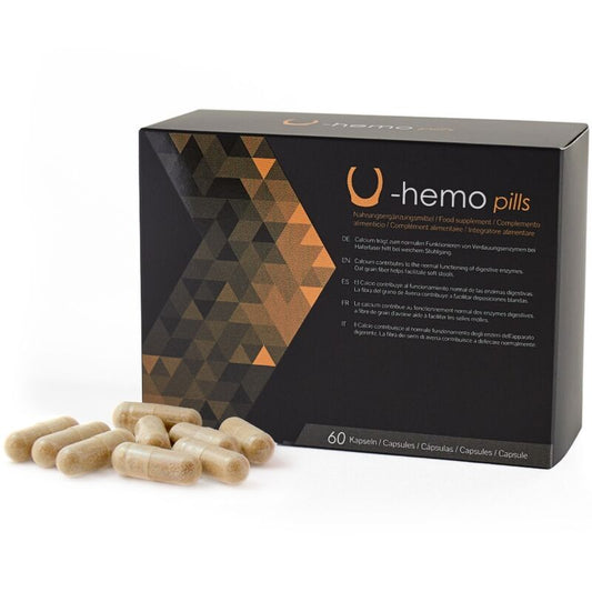 500 Cosmetics Cápsulas U-hemo para Prevenir Hemorróidas - 60 Cápsulas