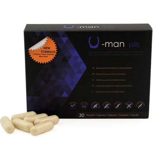 500 Cosmetics U-Man Aumento del Tamaño del Pene y Potencia Sexual 30 cápsulas