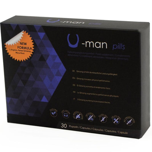 500 Cosmetics U-Man Aumento del Tamaño del Pene y Potencia Sexual 30 cápsulas