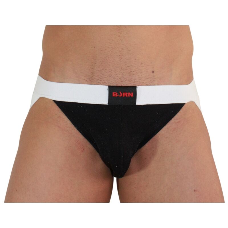 Burn 004 Jock Brilhante Preto / Branco Xl
