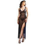 Chilirose Cr 4723 Babydoll Largo y Tanga Negro M