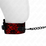 Kink - Colar de Renda Com Cinto Com Cinto de Couro Real 105 cm / 44 X 5,5 cm