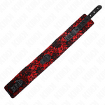Kink - Colar de Renda Com Cinto Com Cinto de Couro Real 105 cm / 44 X 5,5 cm