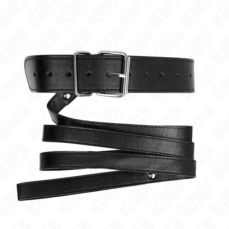 Kink - Colar com Cinto 116 cm Alça Preta Ajustável 32-50 cm X 8 cm