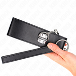 Kink - Collar con cinturón de 65 cm con correa ancha negra ajustable de 33,5-41 cm x 5 cm