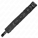 Kink - Colar Com Trela 65 cm Com Restrições Preto 36-42 cm X 5,5 cm