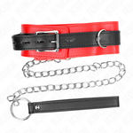 Kink - Collar con cinturón de 65 cm con correa roja de 54 x 4,5 cm